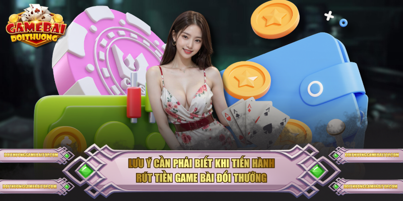 Lưu ý cần phải biết khi tiến hành rút tiền Game Bài Đổi Thưởng