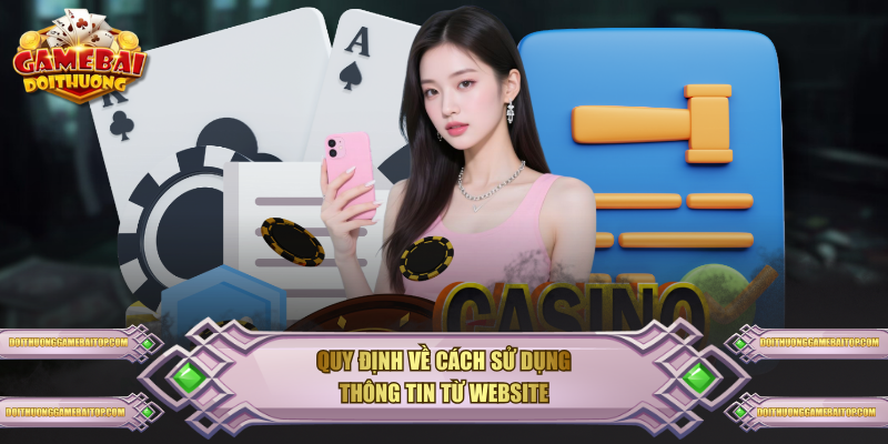 Quy định về cách sử dụng thông tin từ website